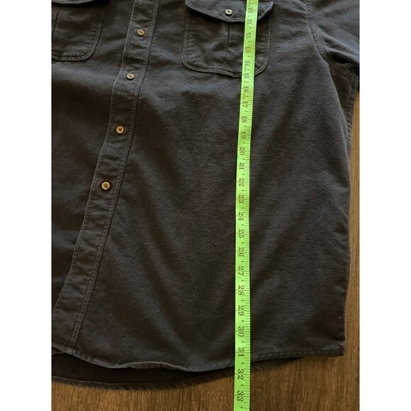 Eddie Bauer Navy Blue Button Down Flannel Shirt Size XXL - Picture 5 of 5